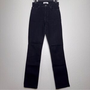 Reformation Black Straight Leg Jeans